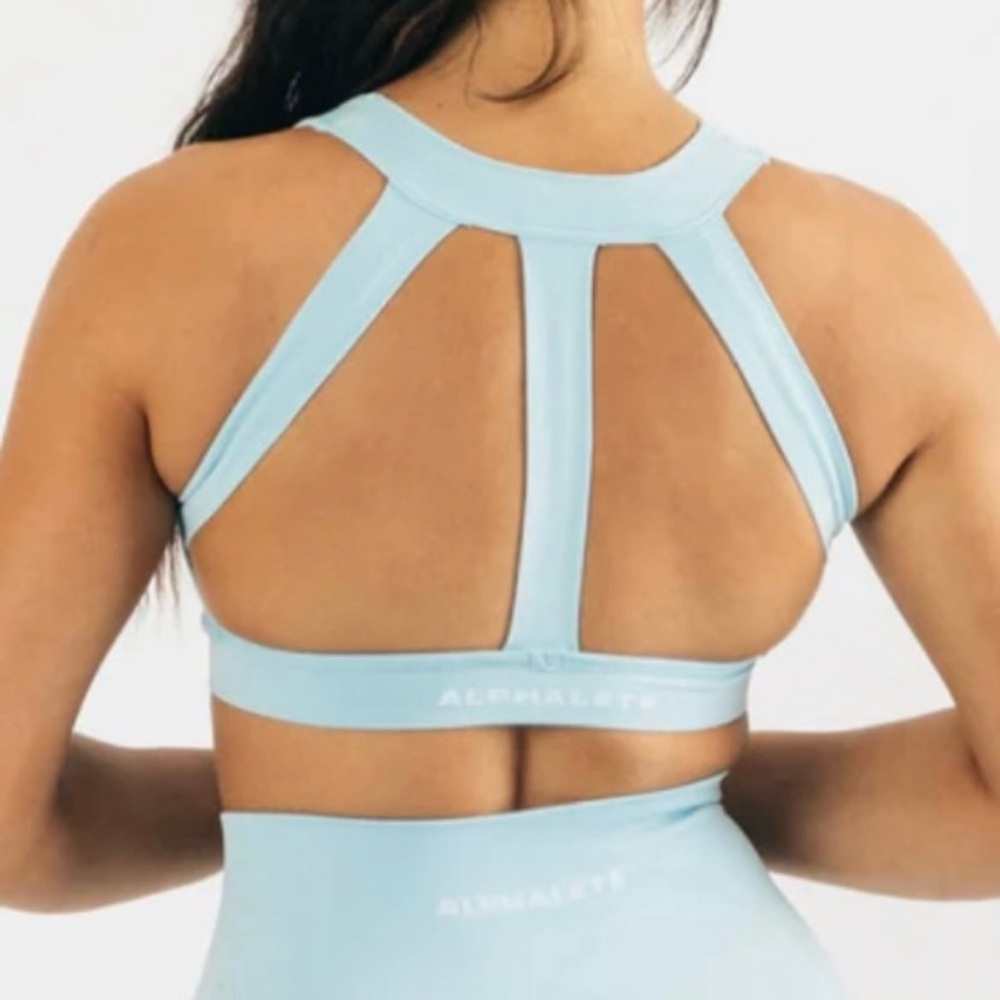 Alphalete Trinity Sports Bra - Arctic Blue